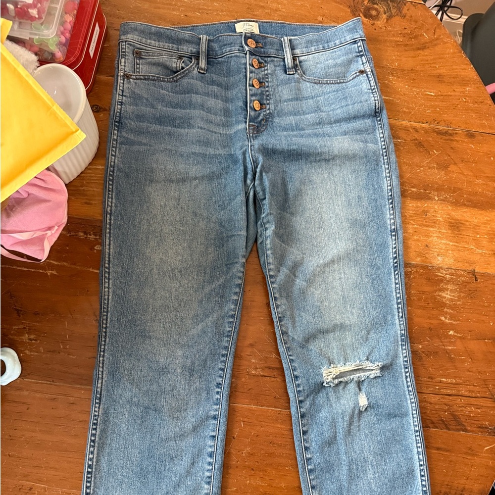 J. Crew High Rise Light Blue Jeans